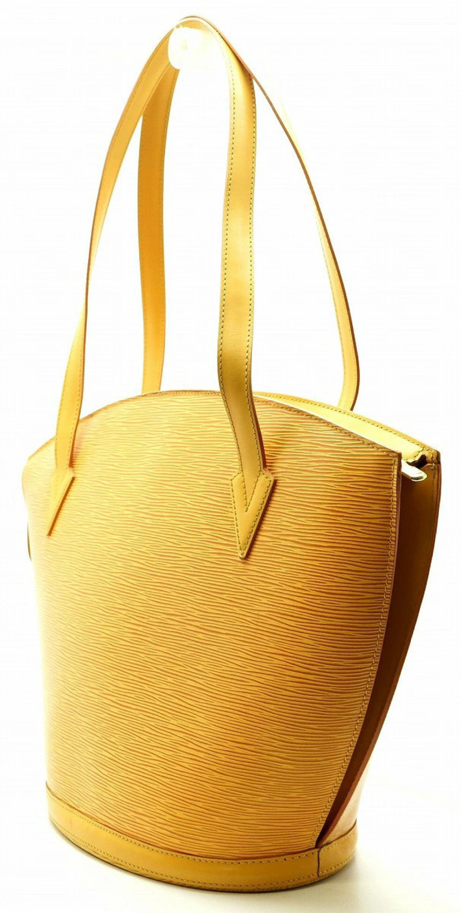 Louis Vuitton Shoulder Tassili Saint Yellow Jacques Epi Hobo Shopping Bag Yellow